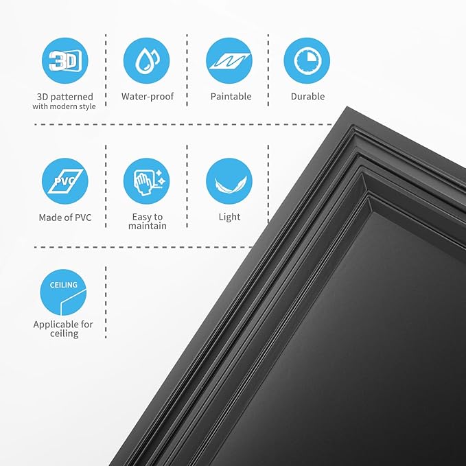 Art3d 24-Pack Drop Relief Ceiling Tiles