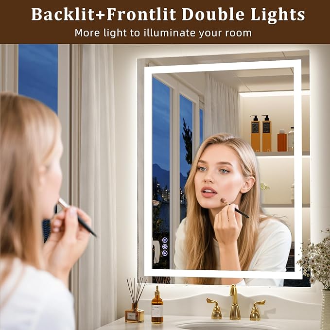 36"x30" Smart LED Bathroom Mirror