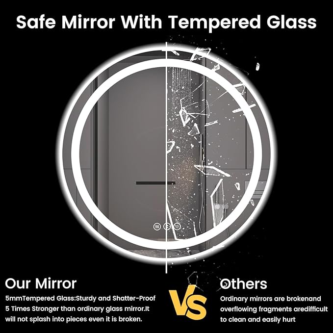 42" x 42" LED Bathroom Mirror