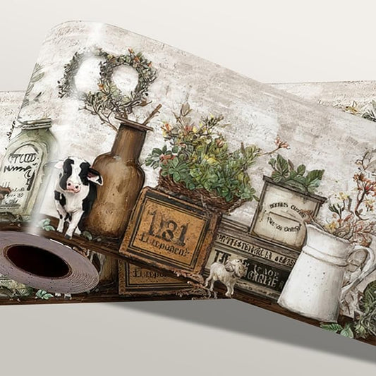 Farmhouse Peel and Stick Wallpaper Border