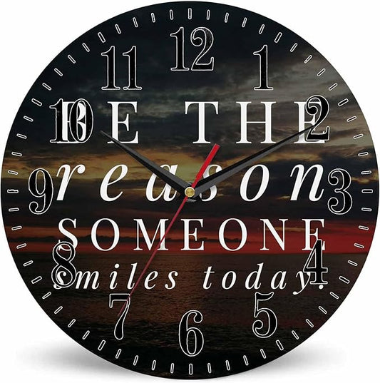 Mxocom Faith Quote Wall Clock Motivational and Inspirational Quote About Life