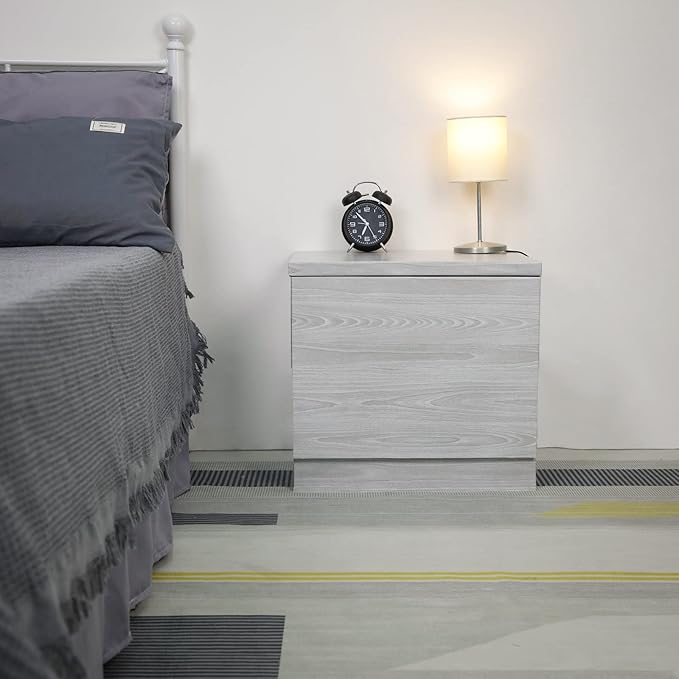 practicalWs 17.7"×393.7" Grey Wood Contact Paper, Waterproof Gray Wallpaper
