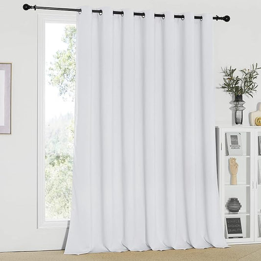 NICETOWN Room Divider Curtain, Sliding Door Curtain, Wide Width Thermal Drapes