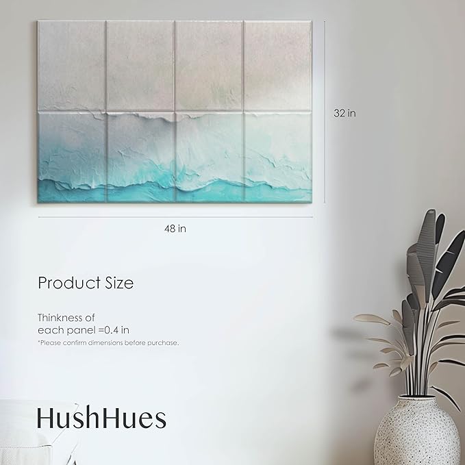 8-Pack Art Acoustic Panels 48x32 Inches Acoustic Wall Panels- Stylish Sound