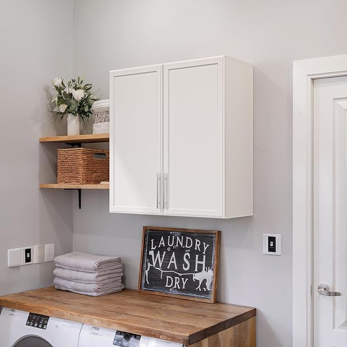 FIMELLO 30" Laundry Room Cabinets Wall Mounted