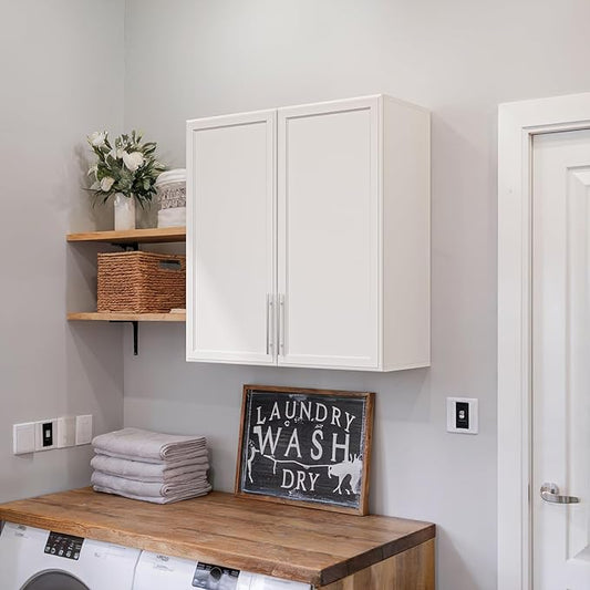 FIMELLO 30" Laundry Room Cabinets Wall Mounted