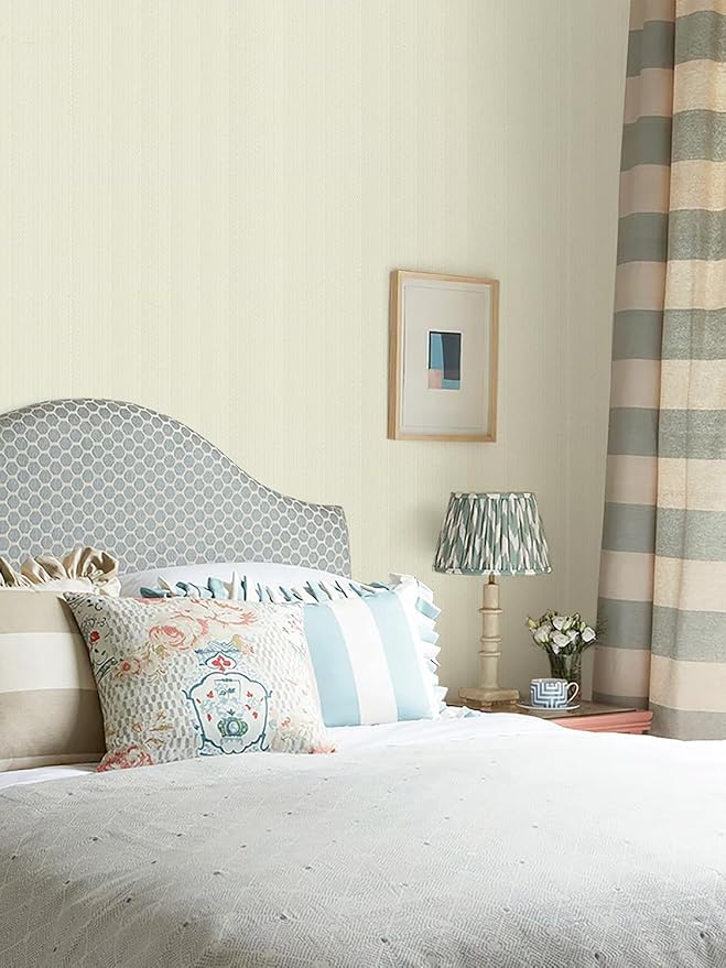 Orainege Peel and Stick Wallpaper Cream Beige Wallpaper Textured Contact Paper