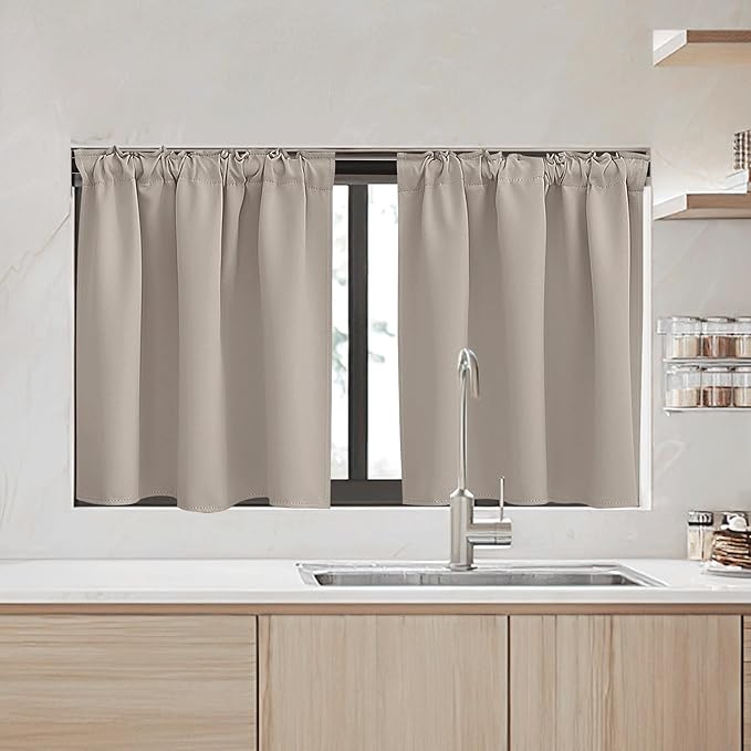 RYB HOME Small Window Curtains