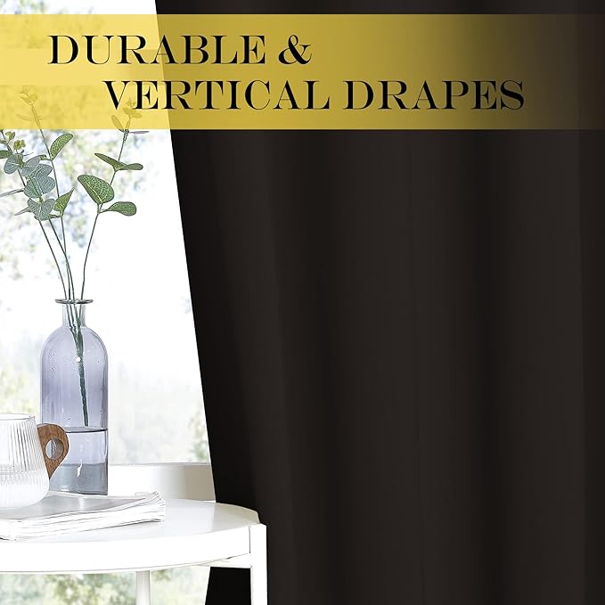 NICETOWN Blackout Curtain Panel 63 inch Long