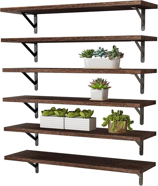 YGEOMER 23.6 Inch Floating Shelves