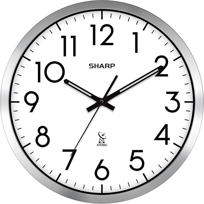 Sharp Atomic Analog Wall Clock