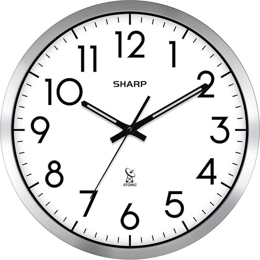 Sharp Atomic Analog Wall Clock