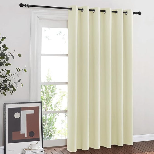 NICETOWN Blackout Sliding Door Curtain 84 inches Long, Grommet Patio Door