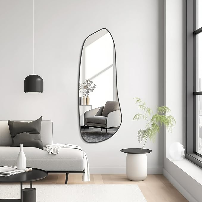 WallBeyond Irregular Wall Mirror, Asymmetrical Mirror Wall Mounted