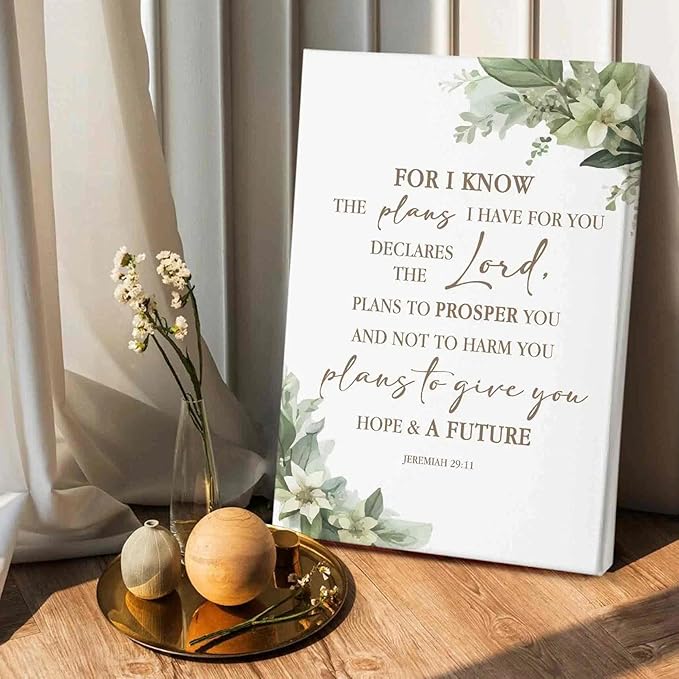 HIWX Christian Bible Verses Wall Decor,