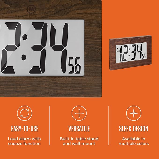 MARATHON Large Digital Wall Clock