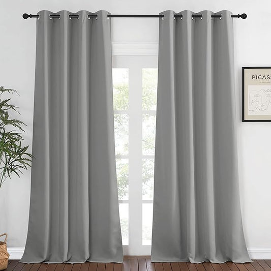 NICETOWN Extra Long Blackout Curtain Drape