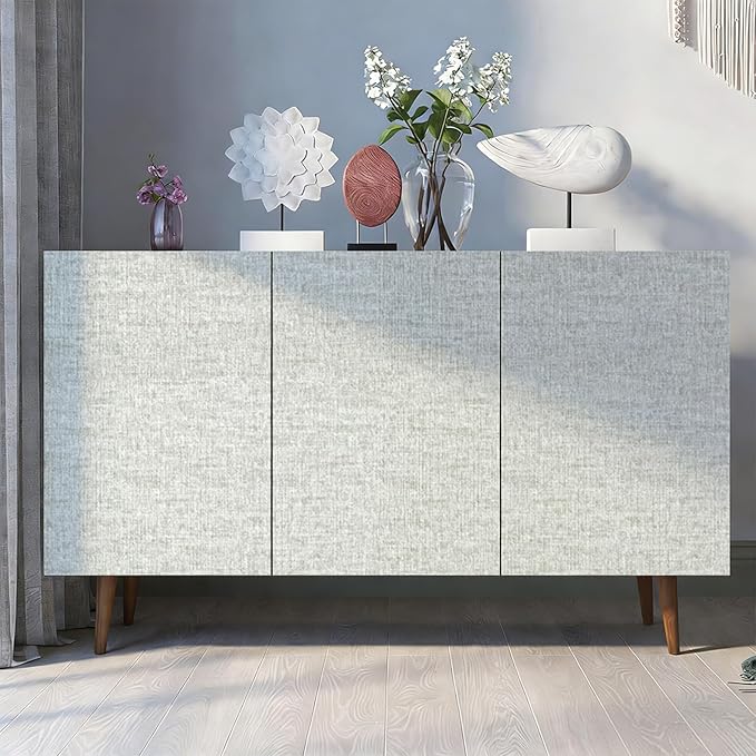 Grasscloth Peel and Stick Wallpaper, Waterproof Self Adhesive Removable Vinyl