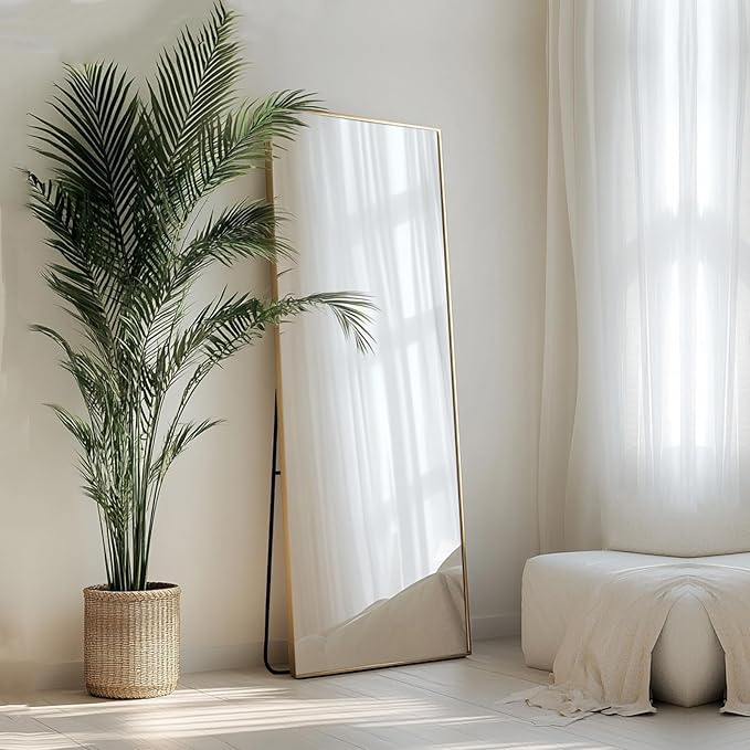 Sunniry Gold Mirror Full Length 56x16 inch, Floor Length Mirror