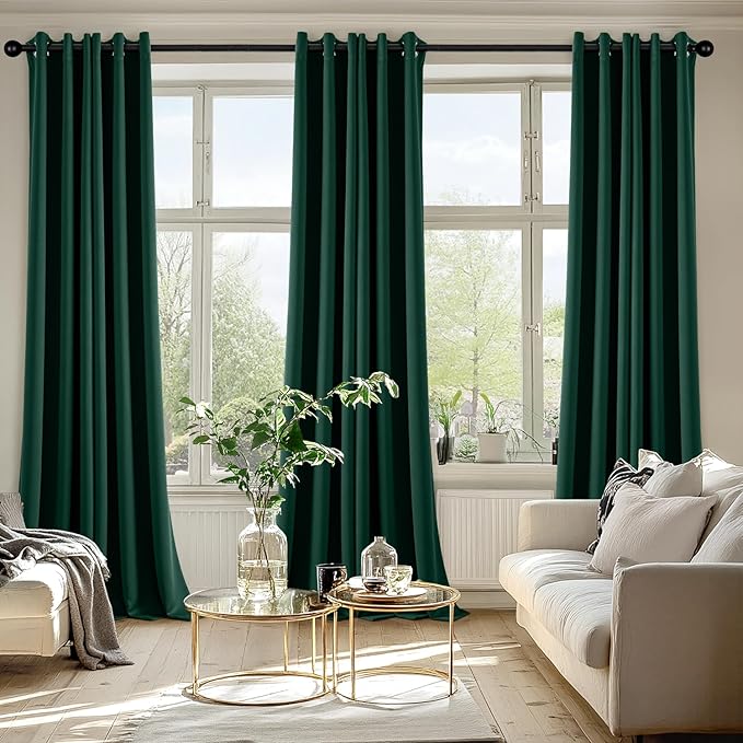 MIULEE Blackout Curtains for Bedroom Living Room 2 Panels, Thermal Insulated