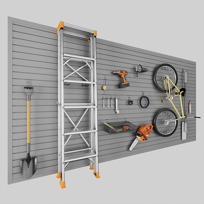 4 x 8 FT Slatwall Panel Garage Wall Organizer, Heavy Duty Slat Wall Paneling