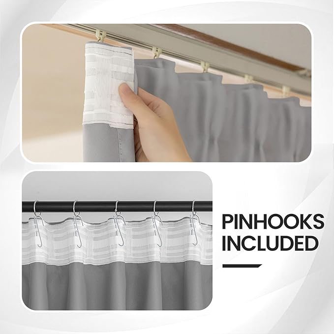 Room Divider Curtains for Ceiling Track System or Rod