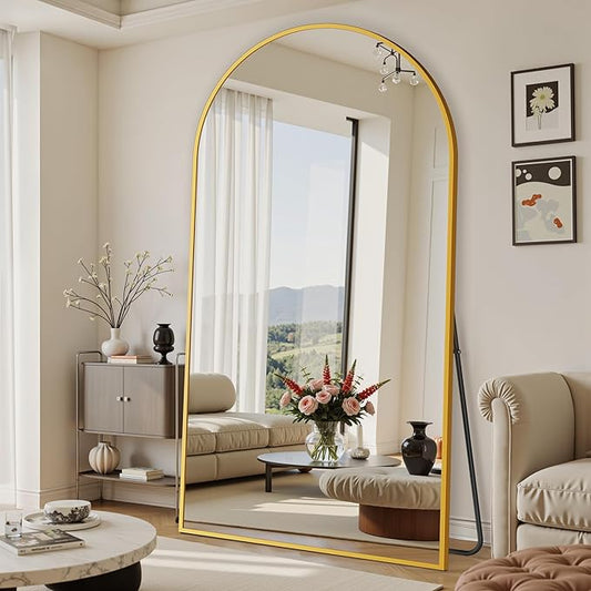 Suidia 86"x46" Arched Full Length Mirror