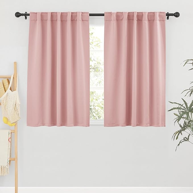 RYB HOME Girls Blackout Curtains 54 inches Long