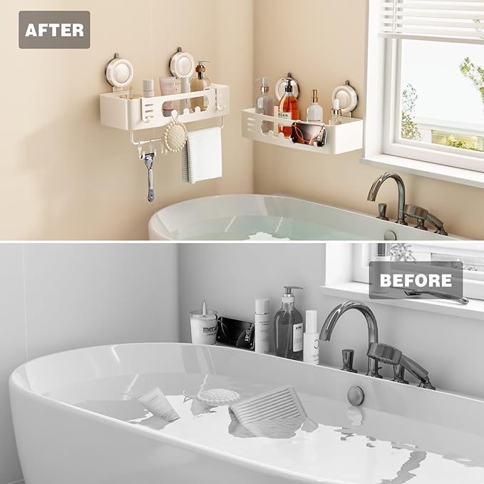 Voldra Shower Caddy Suction Cup, Shower Shelves