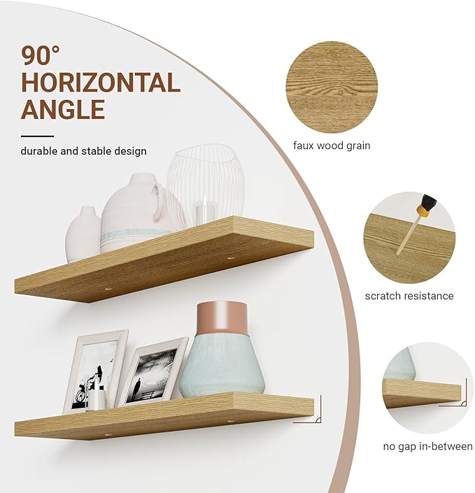Heimlove 32 Inch Floating Shelves