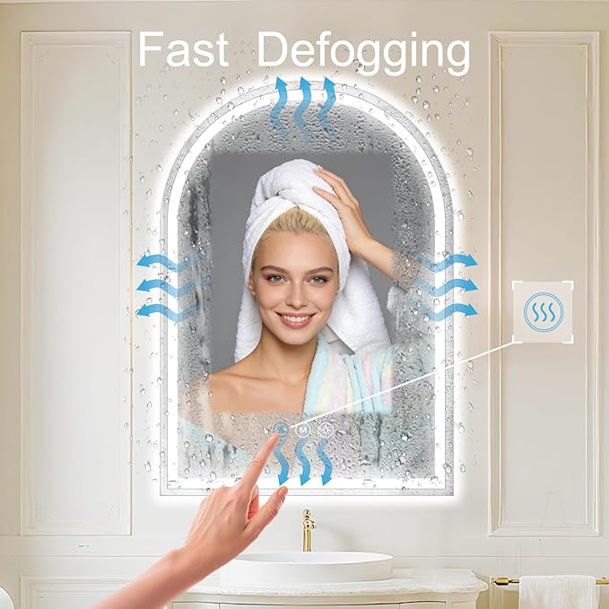 Arched LED Bathroom Mirrors