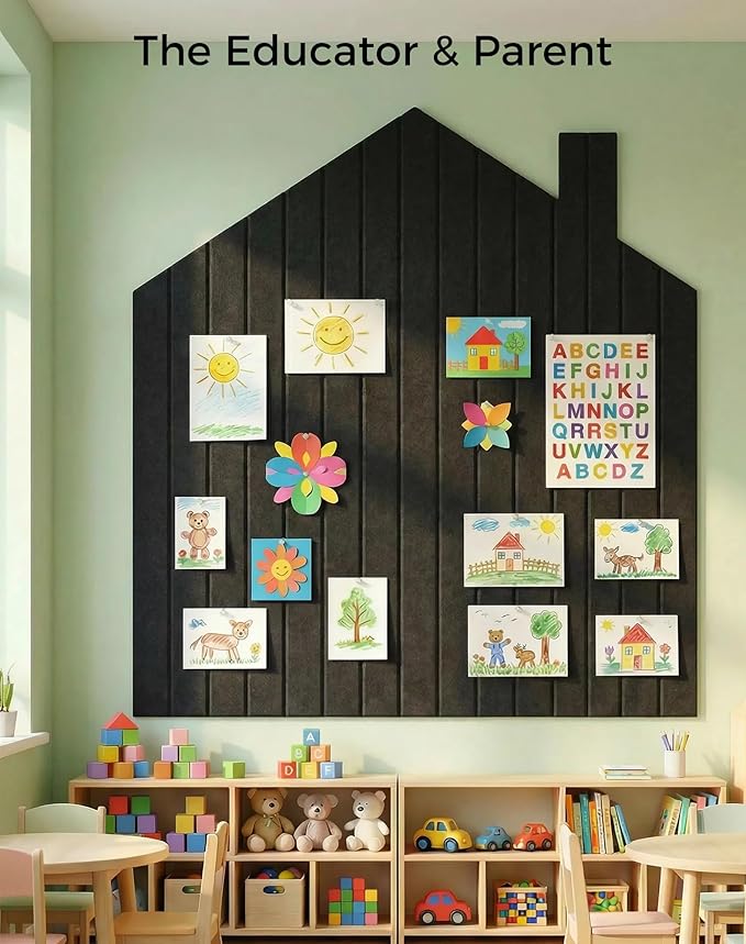 Aothia 12-Pack Felt Bulletin Board Tiles