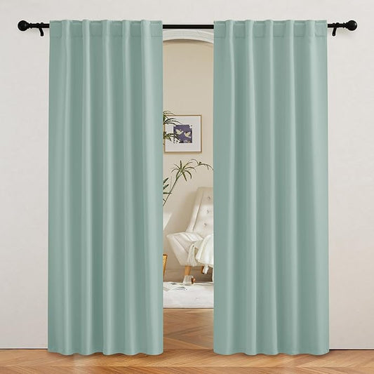 RYB HOME Coastal Blackout Curtains