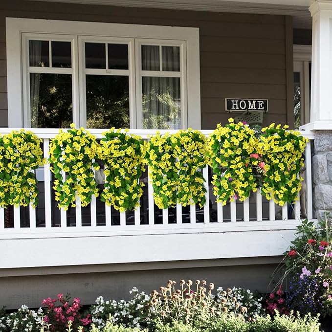 ZFProcess Artificial Fake Hanging Flowers Plants