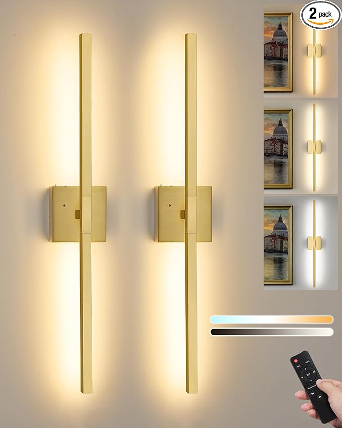 Rayogale 36 Inch 8000mAh Wireless Wall Sconce