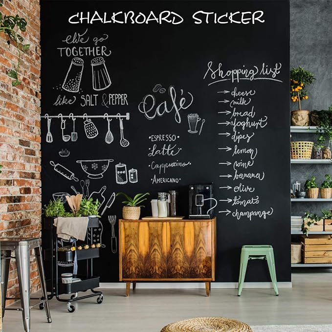 Chalkboard Wall Sticker Wall Decal Blackboard Wallpaper Large Chalkboard
