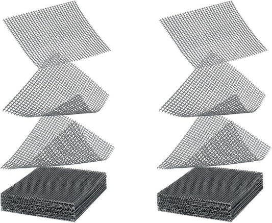 Square Pot Hole Mesh Screen Pad 2 Inch, 50 Pcs Plastic Bonsai Mesh for Plant Pot Drainage Cover Screen, Nursery Planter Bottom Drainage Inserts Grid Mat for Potted Succulent