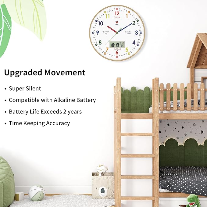 Foxtop Digital and Analog Learning Clock