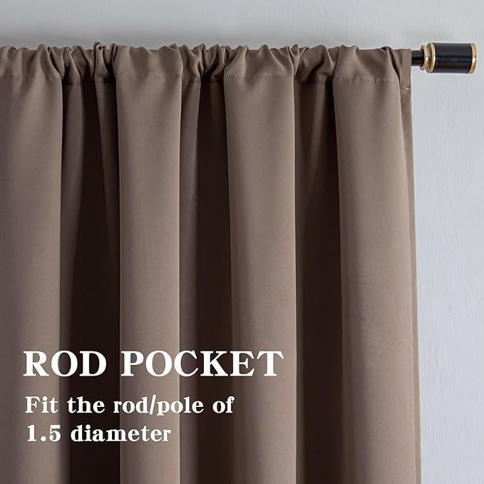 IGEMAEVE Blackout Curtains for Bedroom 1 Panel, Custom Curtains Thermal