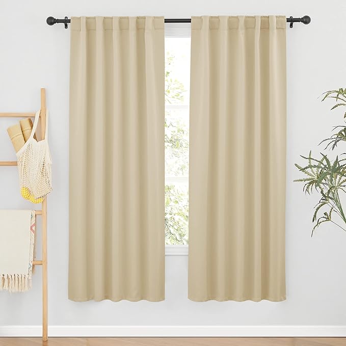 RYB HOME Room Darkening Thermal Blackout Curtains, Window Curtains Draperies