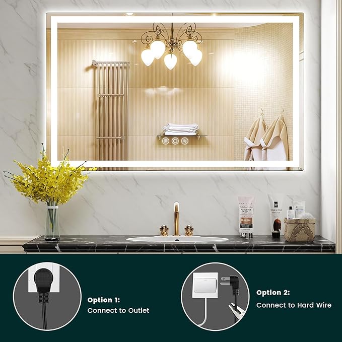 LED Mirror for Bathroom 36"x 60"