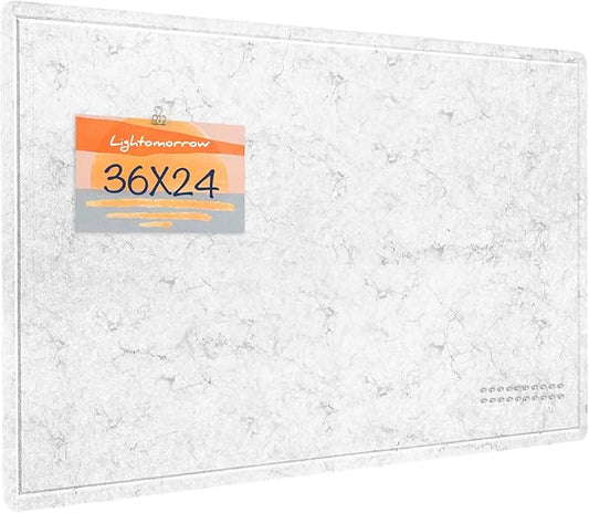Lightomorrow Bulletin Board, 36 x 24 inches Felt Board