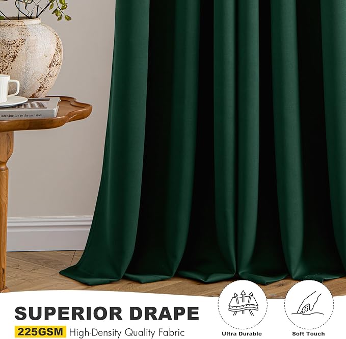 MIULEE Blackout Curtains for Bedroom Living Room 2 Panels, Thermal Insulated