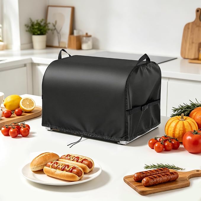 Hot Dog Roller Cover for VEVOR Hot Dog 7/11 Roller, 23inch Hot Dog Grill Cover for Vexon 11-Roller Hotdog Machine, Hotdog Cooker, Warmer,Maker,Toaster-23 L x 19" W x 17" H