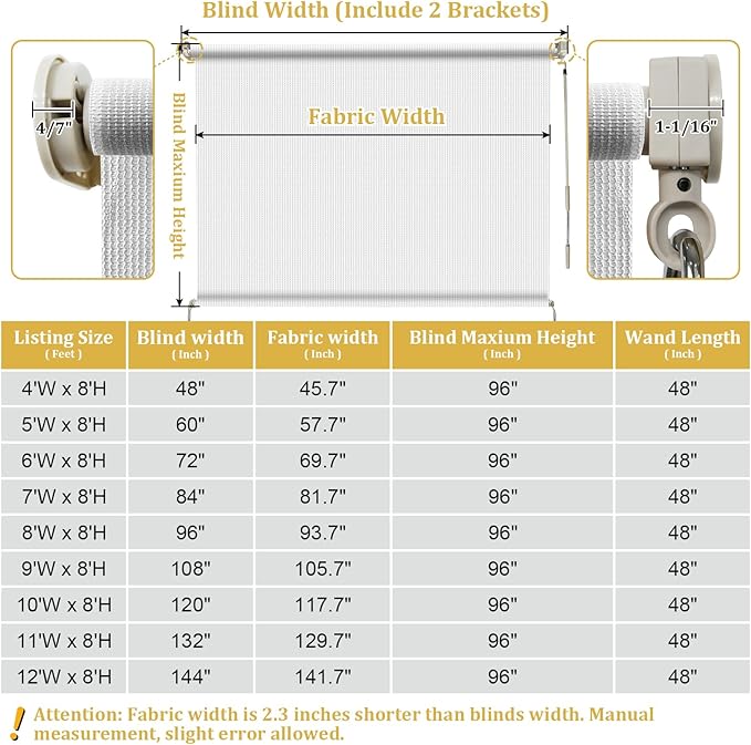 Shade&Beyond Outdoor Roller Shades
