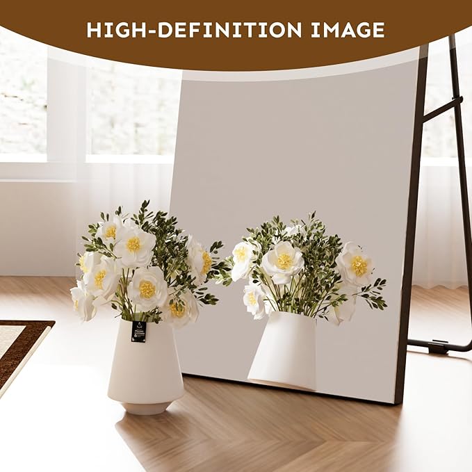 Kosmonia Full Length Mirror, HD Reflection, Standing or Leaning Full Body Mirror