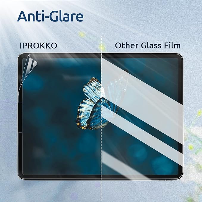 2pack Anti Blue Light Screen Protector Compatible with iPad Pro 12.9 Inch 2022/2021/2020/2018 (6th/5th/4th/3rd Generation), HD Clear Eye Protection Matte Anti Glare iPad 12.9 In Screen Film Cover
