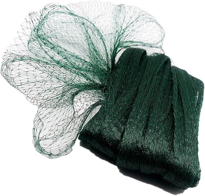 Bird Netting for Garden 6.5X50 FT, 1/4 Inch Mesh, Protect Blueberry, Strawberry, Tomatos, Vegetables. Fruit Tree Netting for Cicadas Against Deers, Squirrels, Bunnies, and Small Critters.