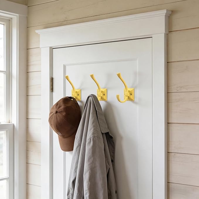 TUNNY 5 Pack Antique Design Wall Hanging Coat Hooks