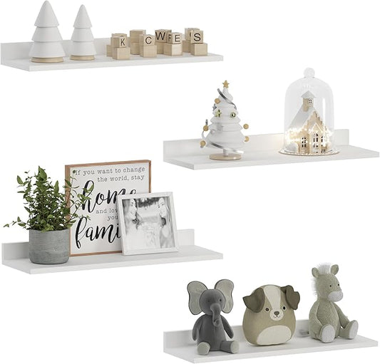 WOPITUES Floating Shelves, Wall Mounted Shelves